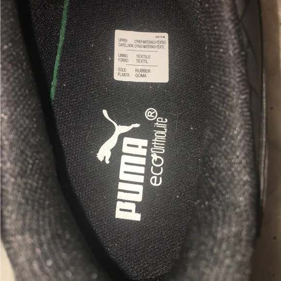 NWOT PUMA Men’s Tazon Black Sneakers - Size 12