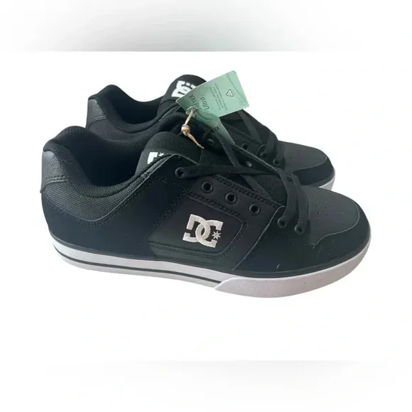 NWT DC Men’s Pure Shoes Black/Black/White 8.5
