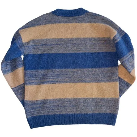 NWT Madewell Space-Dyed Wool Otis Pullover Sweater Sky Spacedye Women's Sz Small