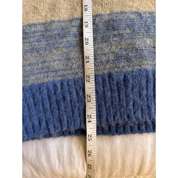 NWT Madewell Space-Dyed Wool Otis Pullover Sweater Sky Spacedye Women's Sz Small