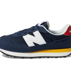 NWT New Balance 237 Kids' Navy and Red Sneakers size 12.5 Wide