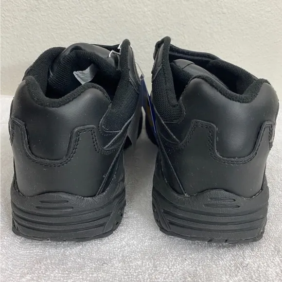 NWT New Dr. Scholl’s Mens Black Leather Velcro Air Pillo Gel Insole Sneaker 10EE