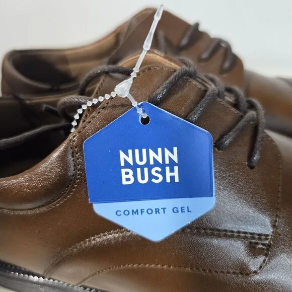 NWT‎  NUN BUSH Carmelo Cap Toe Oxfords  COMFORT GEL LEATHER Mens Size 8.5 New