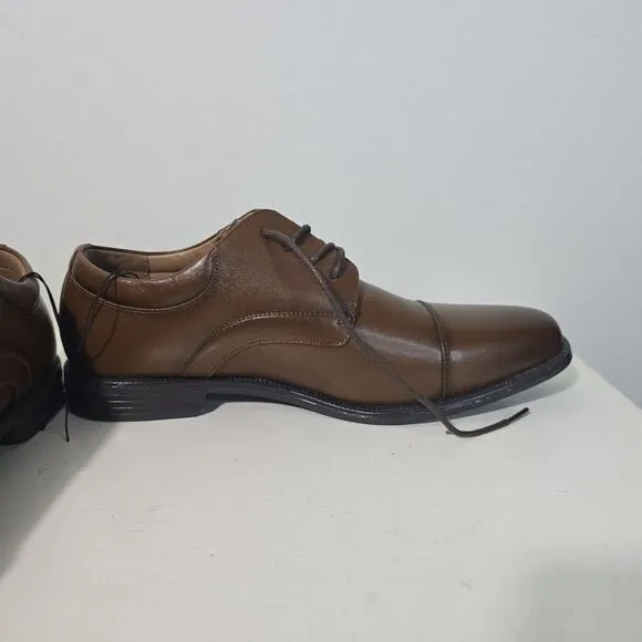 NWT‎  NUN BUSH Carmelo Cap Toe Oxfords  COMFORT GEL LEATHER Mens Size 8.5 New