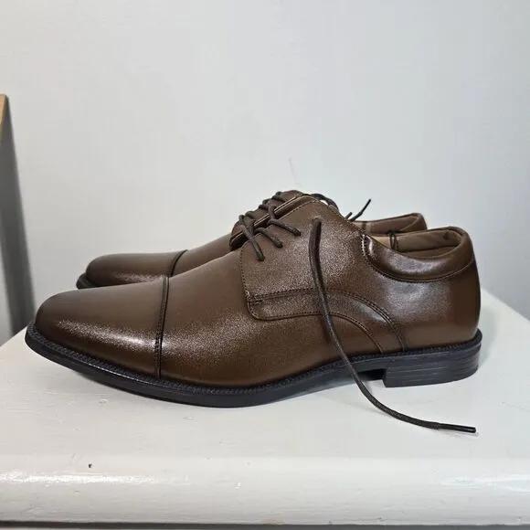NWT‎  NUN BUSH Carmelo Cap Toe Oxfords  COMFORT GEL LEATHER Mens Size 8.5 New