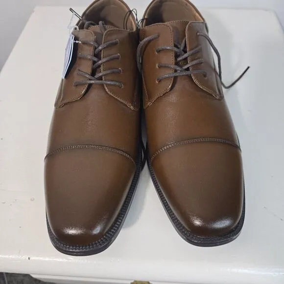 NWT‎  NUN BUSH Carmelo Cap Toe Oxfords  COMFORT GEL LEATHER Mens Size 8.5 New