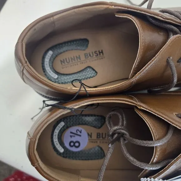 NWT‎  NUN BUSH Carmelo Cap Toe Oxfords  COMFORT GEL LEATHER Mens Size 8.5 New