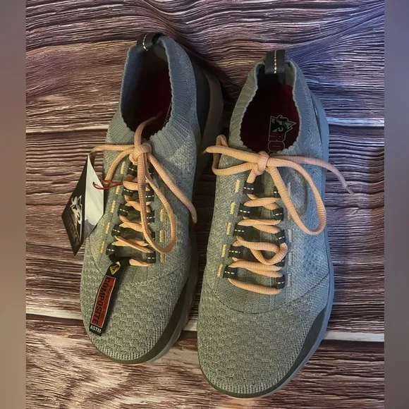 NWT ROCKY Composite Toe Sneakers, Gray and Pink. Size 9.