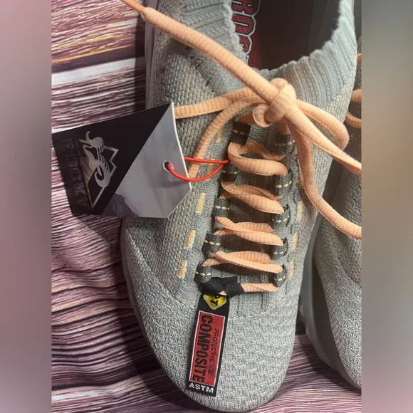 NWT ROCKY Composite Toe Sneakers, Gray and Pink. Size 9.