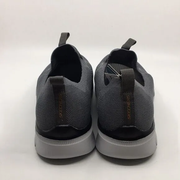 NWT Skechers Men's Stretch-Fit Slip On Memory Foam Shoes Sneakers in Grey Sz 12M