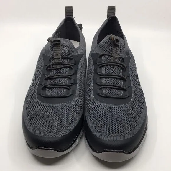 NWT Skechers Men's Stretch-Fit Slip On Memory Foam Shoes Sneakers in Grey Sz 12M
