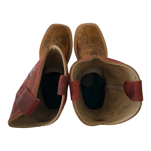 OLD WEST Red Kids Boots | Size 6 | Big Kids or Youth- Unisex