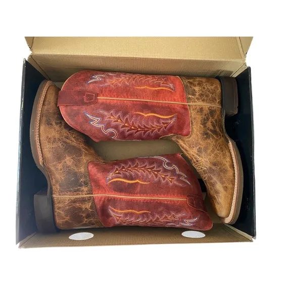 OLD WEST Red Kids Boots | Size 6 | Big Kids or Youth- Unisex