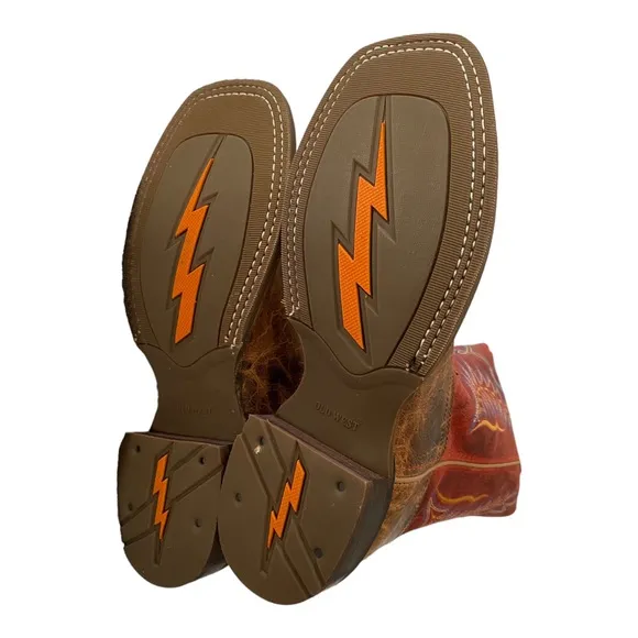 OLD WEST Red Kids Boots | Size 6 | Big Kids or Youth- Unisex