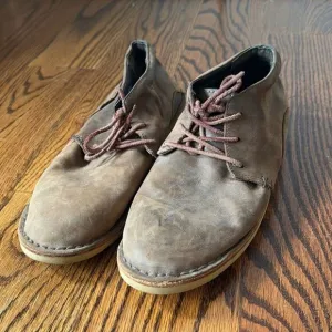 Oliberte’ Men’s Brown Leather Lace Comfort Shoes from Africa Size 43 / 10.5