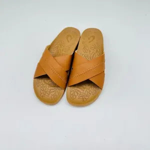 OluKai  Kipea  Olu  Brown Slide Sandals
