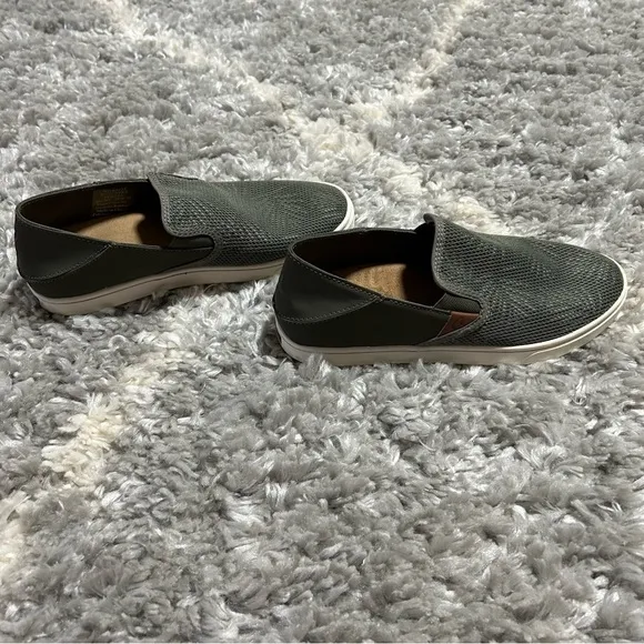 Olukai Pehuea Palm Sneakers in Dusty Olive / Palm Dusty Olive / Palm sz 7