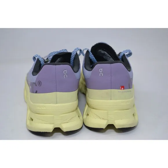 On Cloudmonster Womens Sz 6.5 Purple Gray Green Athletic Running Shoes Sneakers