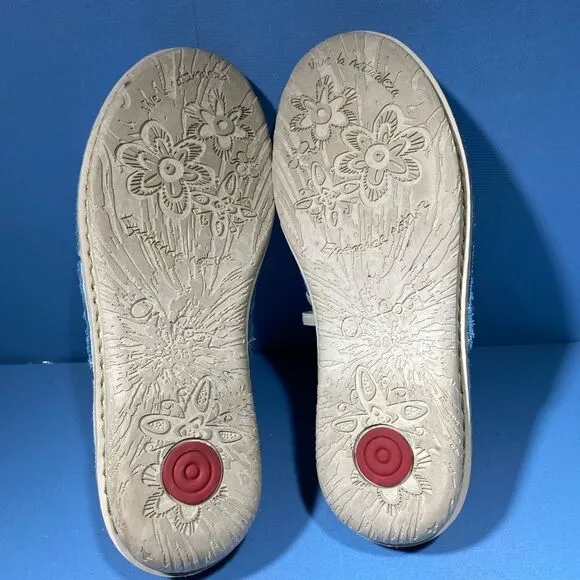 On Foot Blue Leather shoes Size 38
