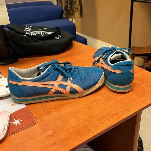 Onitsuka Tiger TIGER CORSAIR Sneakers Size 10.5 (44.5 EUR) Deep Sapphire &amp; Peach