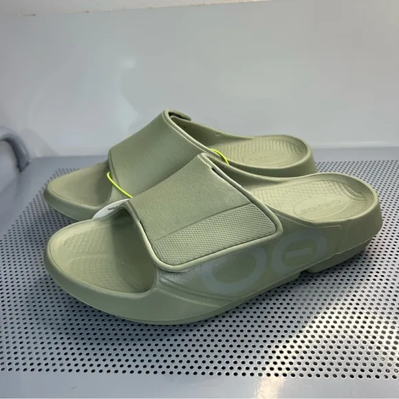 OOFOS OOahh Sport Flex Recovery Slide Sandals - Sage Green (Men’s/Women’s)
