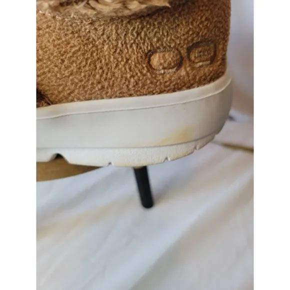 Oofos Oocoozie Recovery Shoe Womens Size 8 Camel Chestnut Comfort Low Top