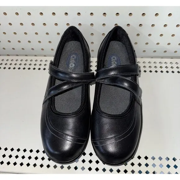 Orthofeet Celina Womens Casual Diabetic Mary Jane Shoes Loafers Size 8 B 865