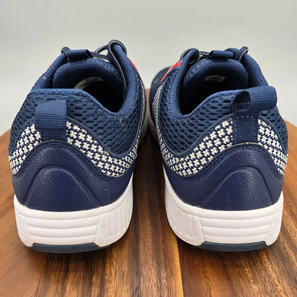 Orthofeet Shoes Men's 9 EE Wide Blue Mesh Walking Orthopedic Athletic Sneakers