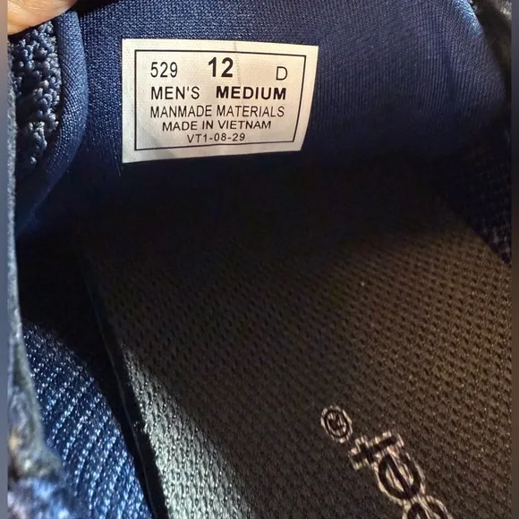ORTHOFEET Tacoma Men’s Dark Blue walking tennis shoe Orthopedic Size 12 EUC