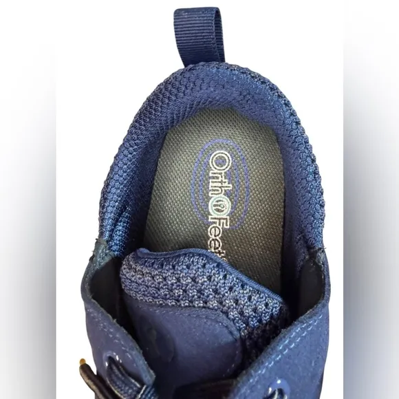 ORTHOFEET Tacoma Men’s Dark Blue walking tennis shoe Orthopedic Size 12 EUC