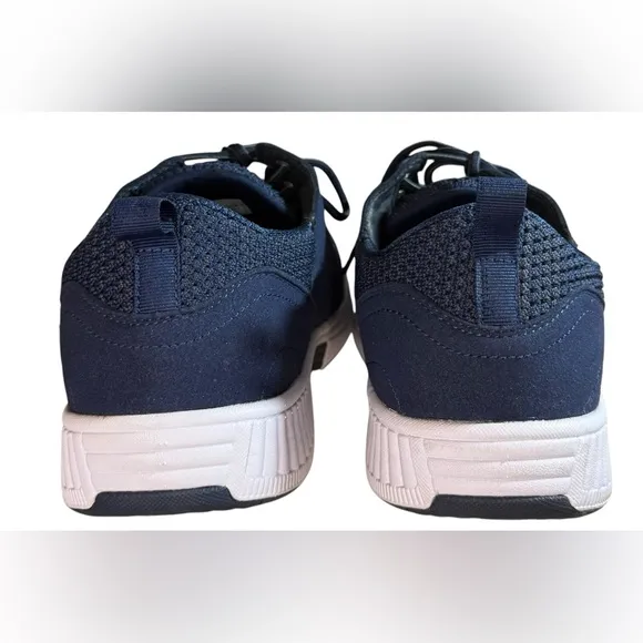 ORTHOFEET Tacoma Men’s Dark Blue walking tennis shoe Orthopedic Size 12 EUC