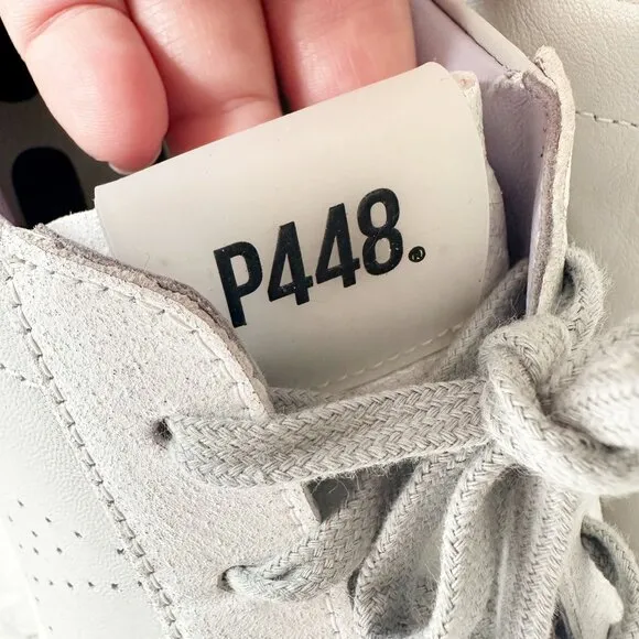 P448 Jack Perforated Sneaker in Gray Lilac