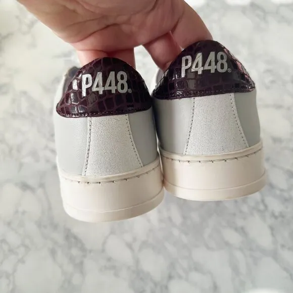 P448 Jack Perforated Sneaker in Gray Lilac