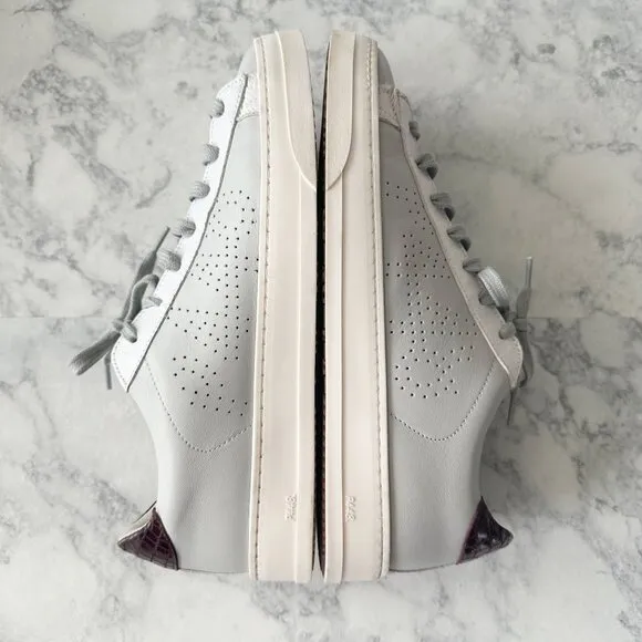 P448 Jack Perforated Sneaker in Gray Lilac