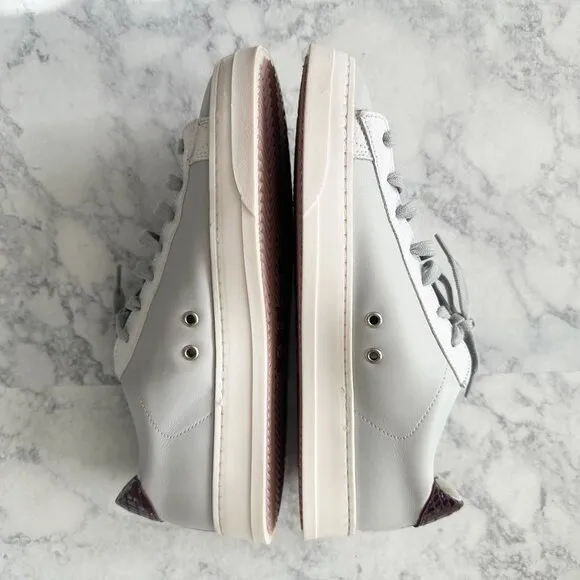 P448 Jack Perforated Sneaker in Gray Lilac
