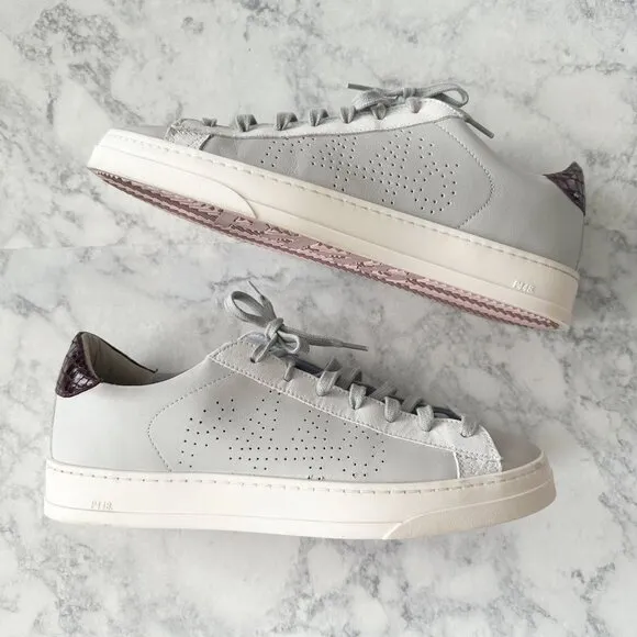 P448 Jack Perforated Sneaker in Gray Lilac