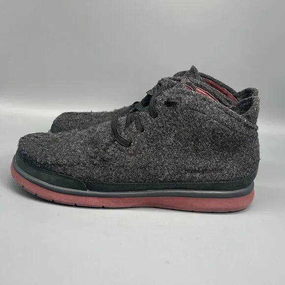 Patagonia Maui Larry Men's 10 Gray Wool Chukka Boots Lace-Up Comfort Winter