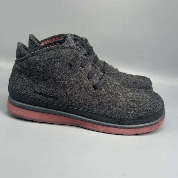 Patagonia Maui Larry Men's 10 Gray Wool Chukka Boots Lace-Up Comfort Winter