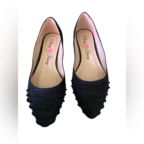 Penny Loves Kenny Black  Aaron Jl Ballet Flat size 7.5