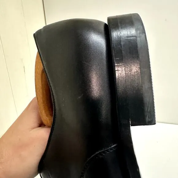 Peter Huber Padova Handmade Men's Cap Toe Oxford Dress Shoes Black Calfskin 13