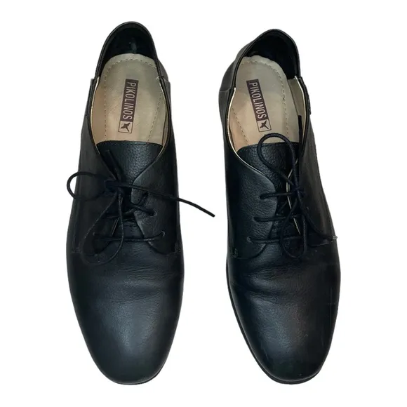 Pikolinos Marisma Lace Up Black Oxfords Sz 41