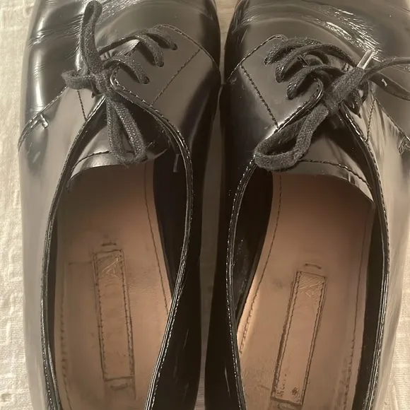 Prada Lace Up Vintage Oxford Shoes