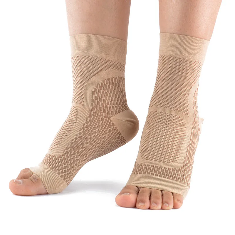 Premium Copper Compression Ankle Brace Sock for Men & Women – Pain Relief Support for Plantar Fasciitis, Heel & Foot Pain – Breathable & Moisture-Wicking – Ideal for Sports, Running, Cycling – 1 Pair