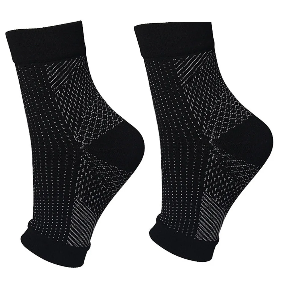 Premium Copper Compression Ankle Brace Sock for Men & Women – Pain Relief Support for Plantar Fasciitis, Heel & Foot Pain – Breathable & Moisture-Wicking – Ideal for Sports, Running, Cycling – 1 Pair