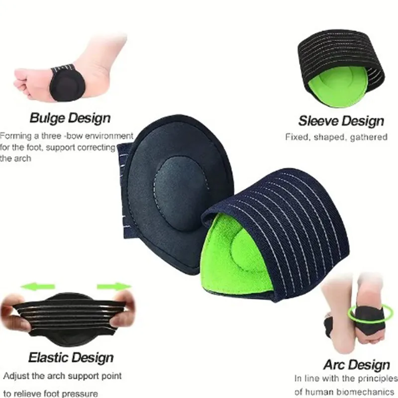 Premium Plantar Fasciitis Insoles for Flat Feet - Arch Support Shoe Pads, Orthopedic Comfort for Men & Women, Soft EVA & Latex Material, Daily Foot Care Solutions