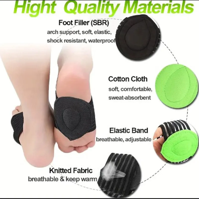 Premium Plantar Fasciitis Insoles for Flat Feet - Arch Support Shoe Pads, Orthopedic Comfort for Men & Women, Soft EVA & Latex Material, Daily Foot Care Solutions