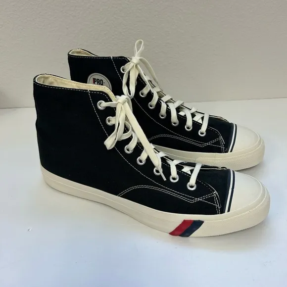 Pro Keds /BLACK/ MENS/ NWOT/ NWOB/ Royal Hi Lace up/Black / Size 14