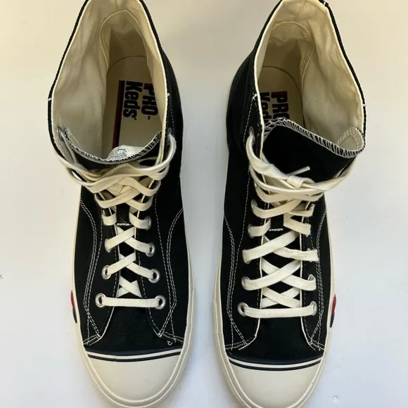 Pro Keds /BLACK/ MENS/ NWOT/ NWOB/ Royal Hi Lace up/Black / Size 14