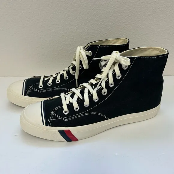 Pro Keds /BLACK/ MENS/ NWOT/ NWOB/ Royal Hi Lace up/Black / Size 14