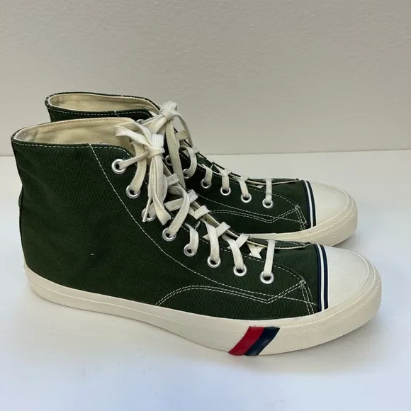 Pro-Keds / GREEN/NWOT/NWOB/ Hi Lace Up/Mens / Olive Green/ size 14